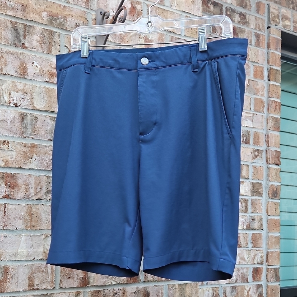 Adidas Primegreen Men's Golf Flat Front Shorts, Blue Sz 32